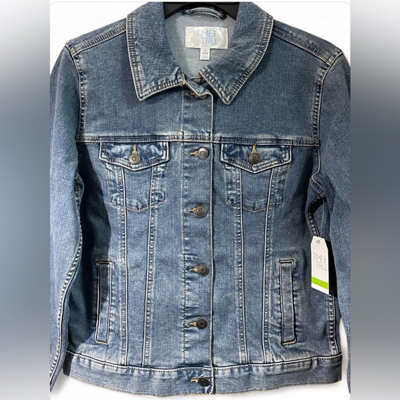 Time and Tru Women's Denim Jacket, Size S, Blue | New - Picture 5 of 7